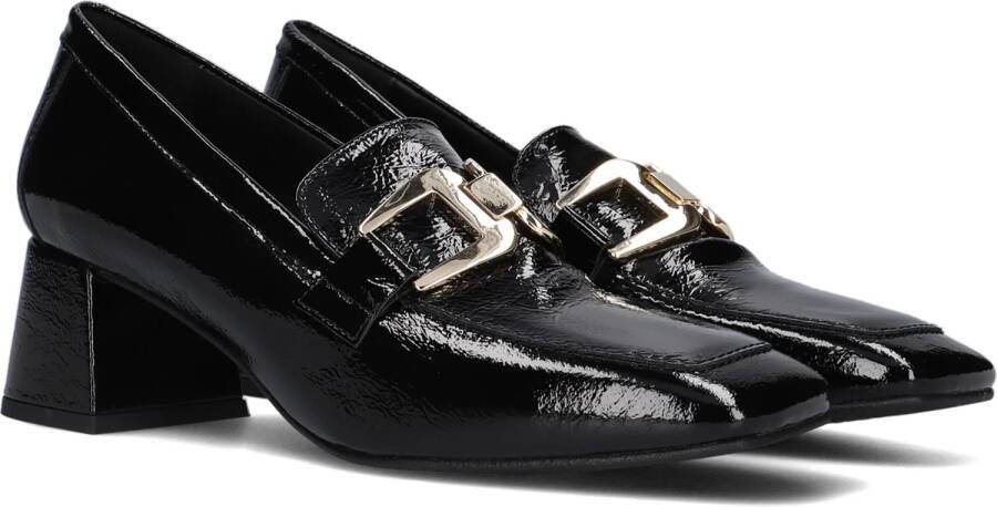 Pedro Miralles Zwarte Lakleren Loafer met Gouden Detail Black Dames