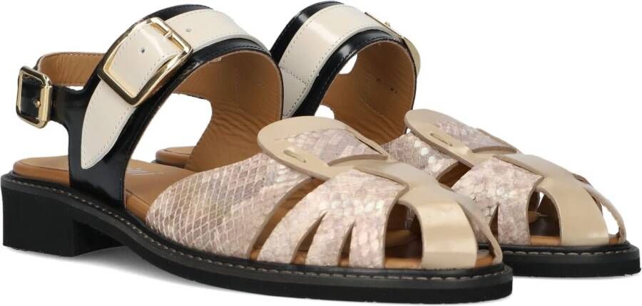 Pertini Zwarte Combi Sandalen Multicolor Dames