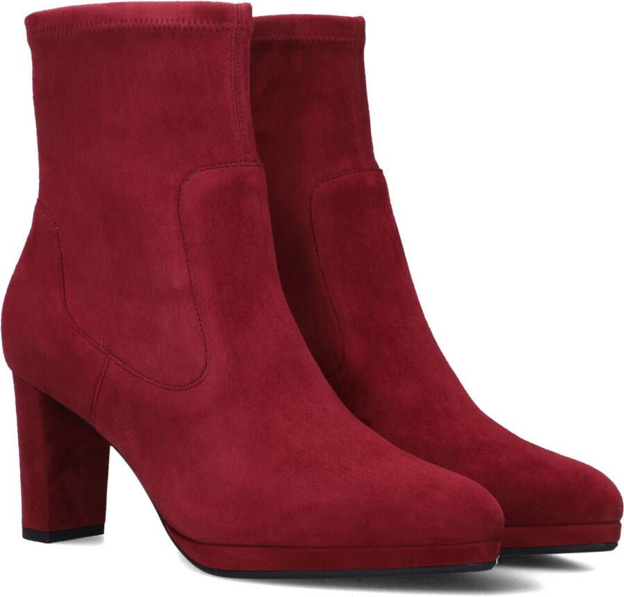 PETER KAISER Enkellaarsjes Dames 75321 Maat: 37 Materiaal: Suède Kleur: Rood
