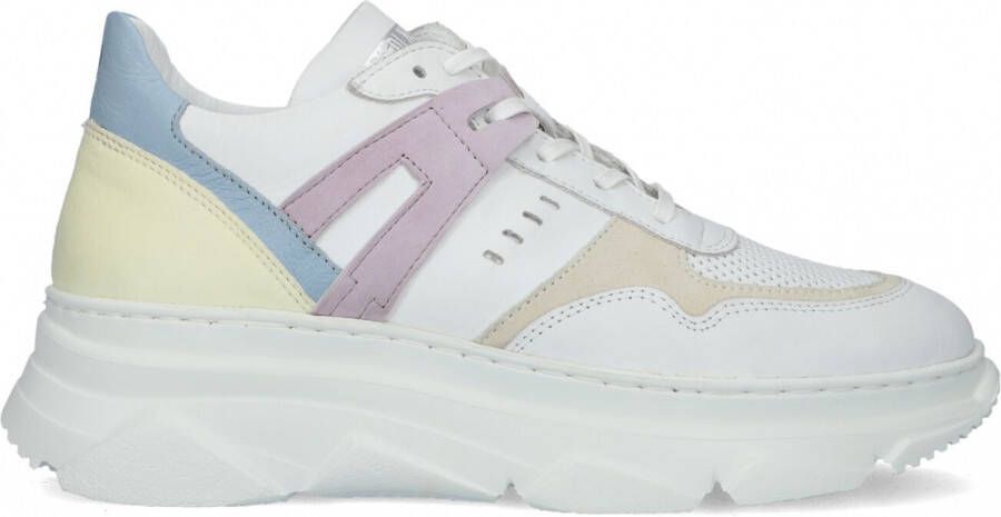 Piedi Nudi 42115 101 Bianco glicine Sneakers Dames sneaker Witte sneaker Lage sneaker – Sneaker