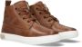 Pinocchio P2851 Hoge sneakers Leren Sneaker Jongens Kids Cognac - Thumbnail 1