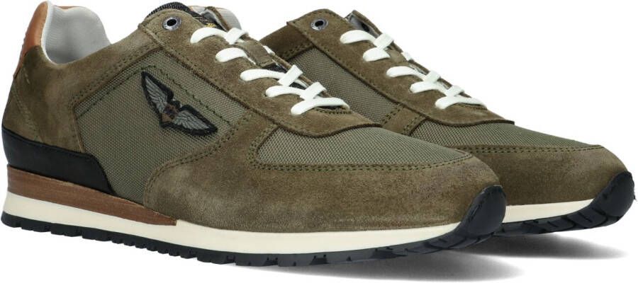 PME Legend Sneakers Lockplate Suede Nylon Khaki (PBO2202020 8208)