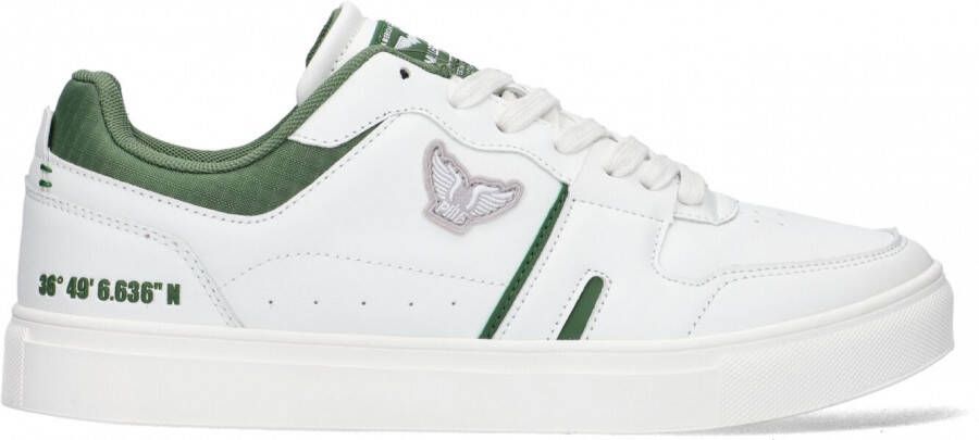 PME Legend Sneakers Craftler Sportsleather Ripstop White Green(PBO2203160 901 )