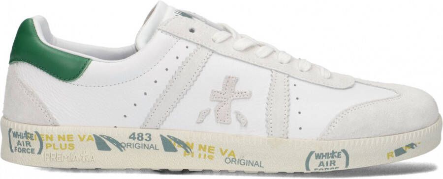 Premiata Bonnie Zachte Witte Leren Sneakers met Logo White Heren