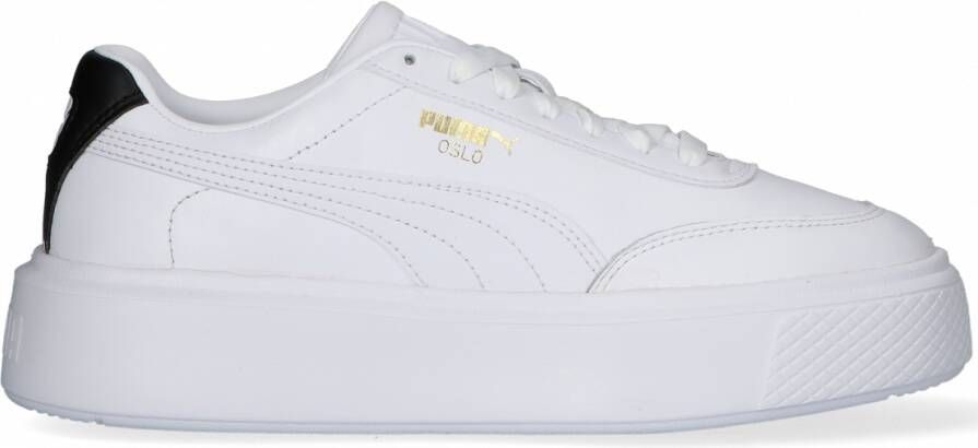 Puma Oslo Maja Dames Schoenen White Leer Synthetisch Foot Locker