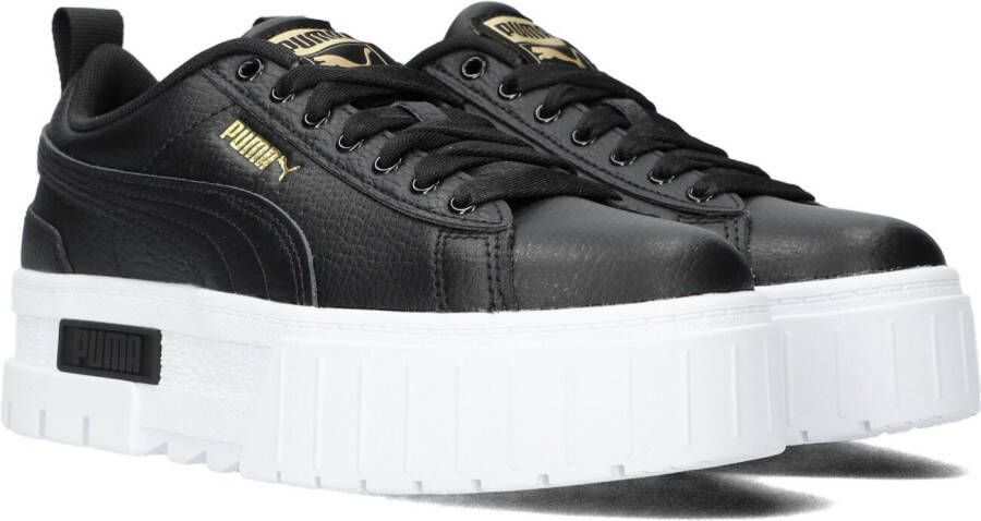 PUMA Mayze Lth Jr Lage sneakers Leren Sneaker Zwart