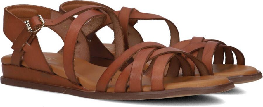 RED-RAG Sandalen Dames 79542 Tiny Wedge Maat: 39 Materiaal: Leer Kleur: Cognac