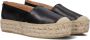 Red Rag Zwarte Leren Espadrilles met Jute Plateauzool Black Dames - Thumbnail 1