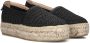 RED-RAG Espadrilles Dames 78182 Maat: 37 Materiaal: Papierstro Kleur: Zwart - Thumbnail 1