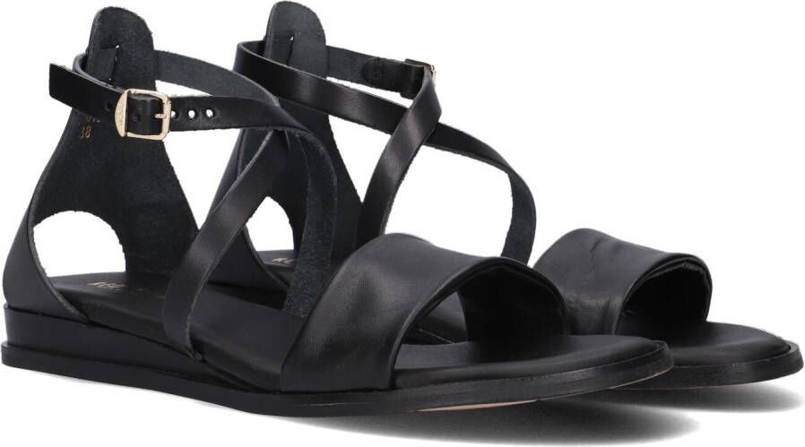 Red Rag Zwarte Kruisband Sandalen Black Dames