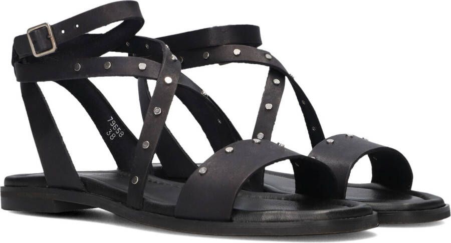 RED-RAG Sandalen Dames 79658 Maat: 38 Materiaal: Leer Kleur: Zwart