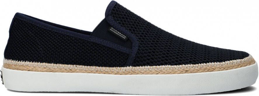 Scotch & Soda Izomi slip on van canvas met gebreid bovenwerk