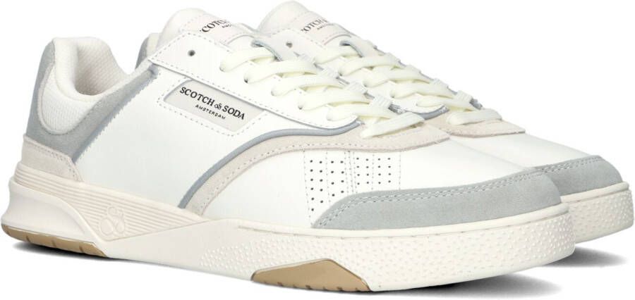 SCOTCH & SODA Lage Sneakers Heren Court Cup Maat: 41 Materiaal: Leer Kleur: Wit