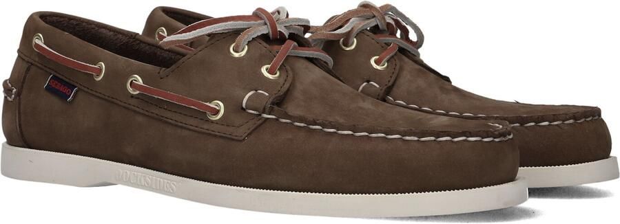 SEBAGO Veterschoenen Heren Docksides Maat: 43 Materiaal: Nubuck Kleur: Bruin