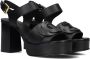 See by Chloé Zwarte Leren Sandalen met Blokhak Black Dames - Thumbnail 1