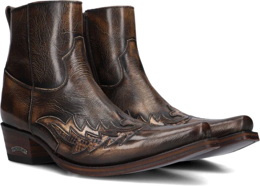 SENDRA Cowboylaarzen Heren 12185p Maat: 40 Materiaal: Leer Kleur: Bruin