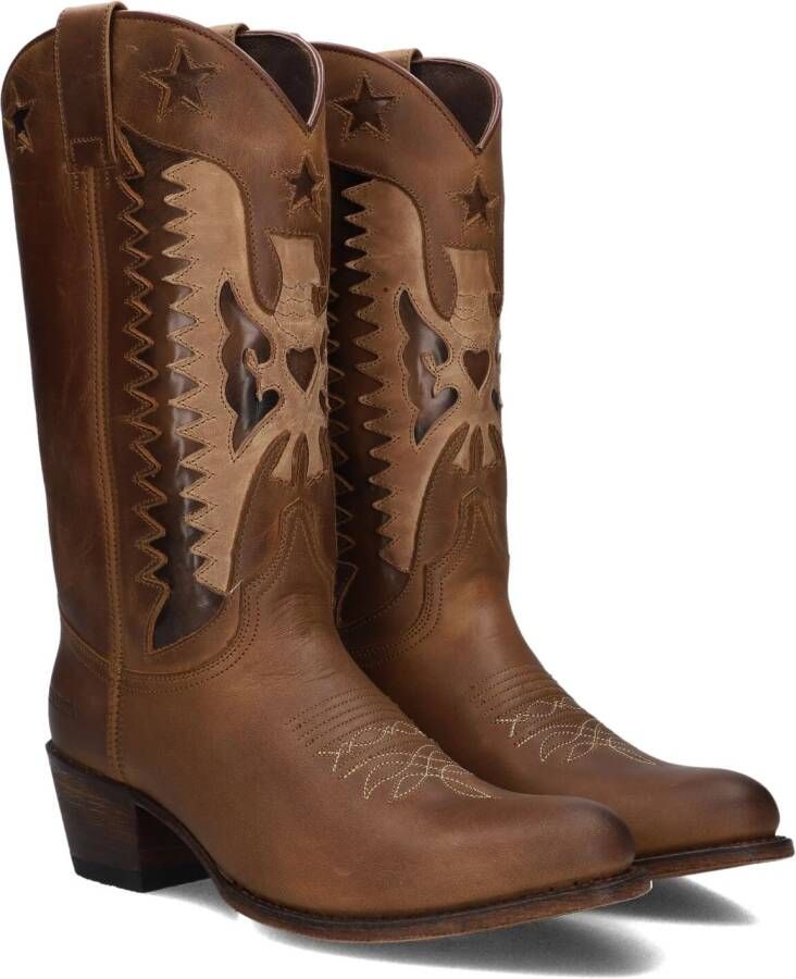 SENDRA Cowboylaarzen Dames 18658 Maat: 35 Materiaal: Leer Kleur: Bruin