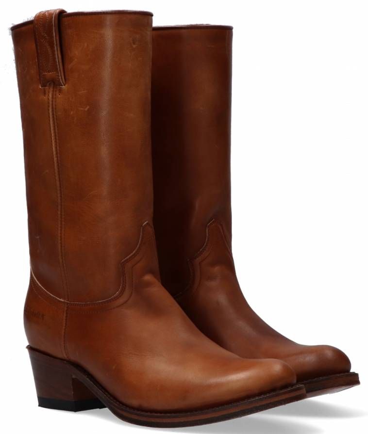 Jeugd Sportschool zuiverheid Sendra 14394 Hoge laarzen Dames Cognac - Schoenen.nl