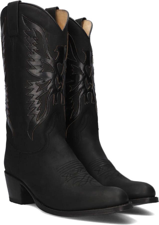 SENDRA Cowboylaarzen Dames 12763 Maat: 42 Materiaal: Leer Kleur: Zwart