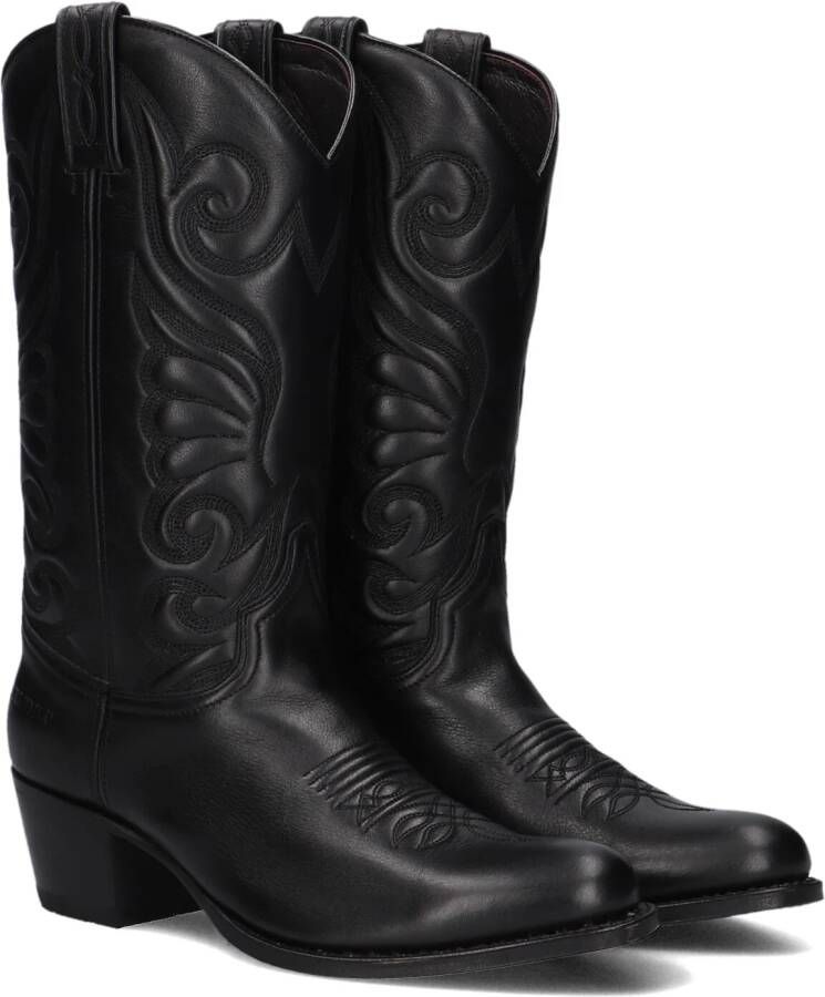 SENDRA Cowboylaarzen Dames 11627 Maat: 40 Materiaal: Leer Kleur: Zwart