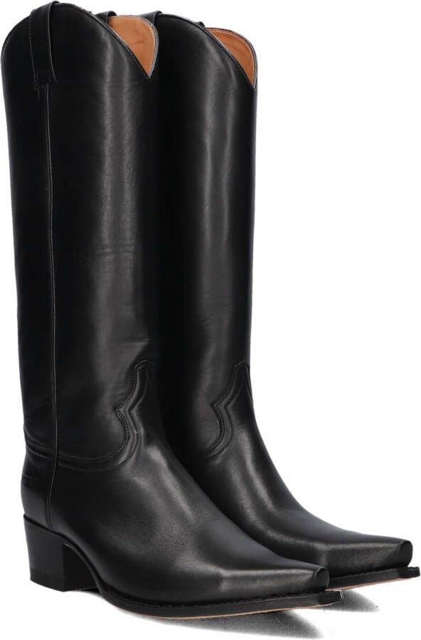 SENDRA Cowboylaarzen Dames 18487 Maat: 38 Materiaal: Leer Kleur: Zwart