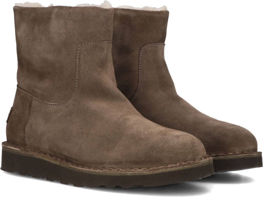 SHABBIES Enkelboots Dames Palissa L Maat: 41 Materiaal: Suède Kleur: Bruin