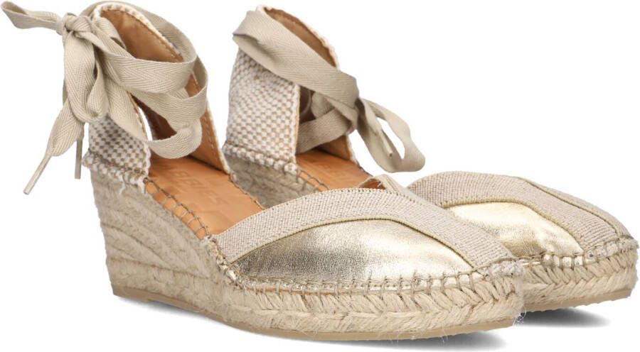 SHABBIES Espadrilles Dames Kaila Ki Seven Maat: 38 Materiaal: Leer Kleur: Goud