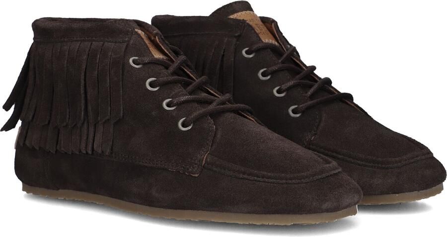 Shabbies Amsterdam Shabbies Ciska Frina Veterschoenen Dames Bruin