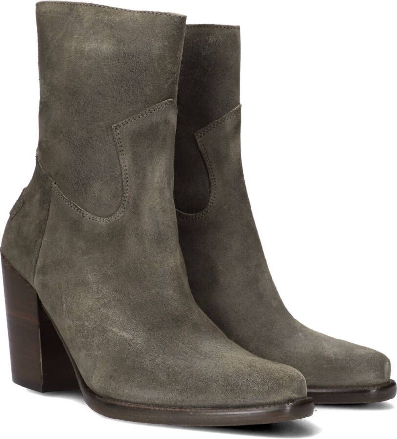 Shabbies Amsterdam Shabbies 183020299 Enkellaarsjes Enkelboots met rits Dames Taupe