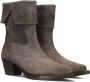 Shabbies Amsterdam Shabbies Lure Mid Boot Enkellaarsjes Dames Taupe - Thumbnail 1