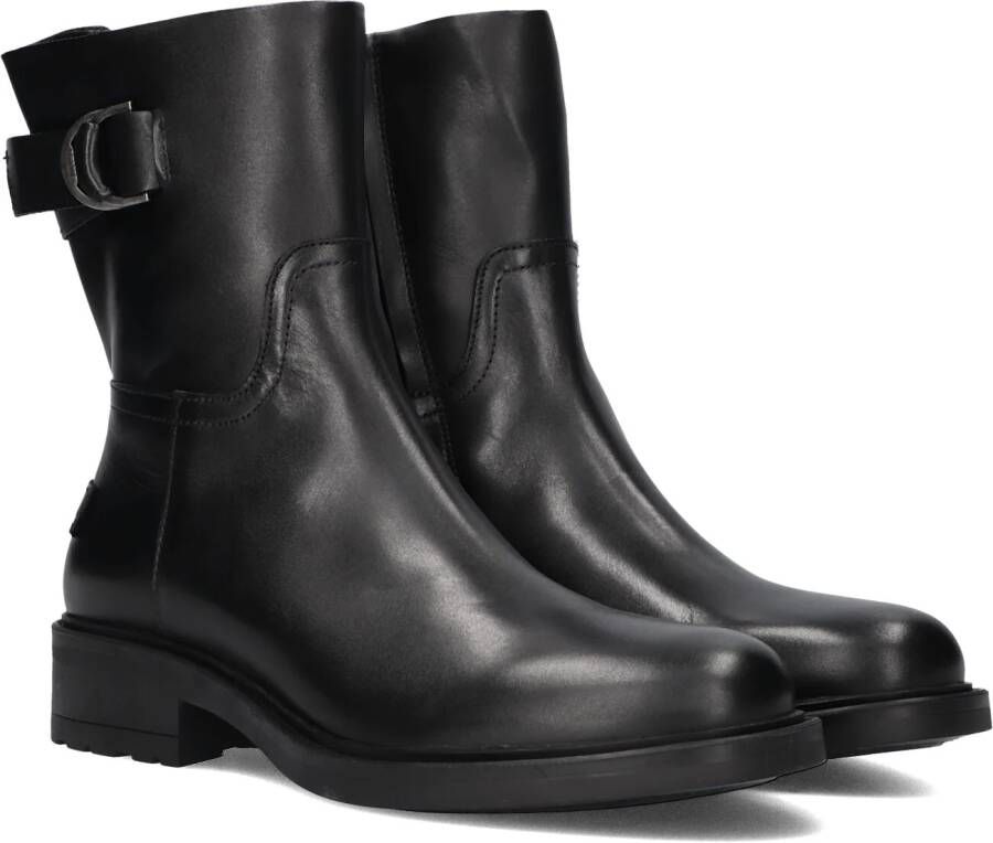 SHABBIES Enkelboots Dames Dean Bika Maat: 41 Materiaal: Leer Kleur: Zwart