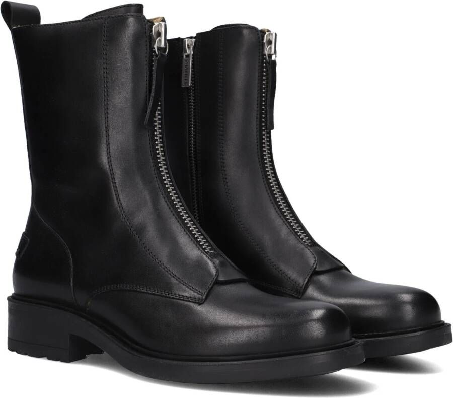 SHABBIES Enkelboots Dames Dean Zipa Maat: 42 Materiaal: Leer Kleur: Zwart