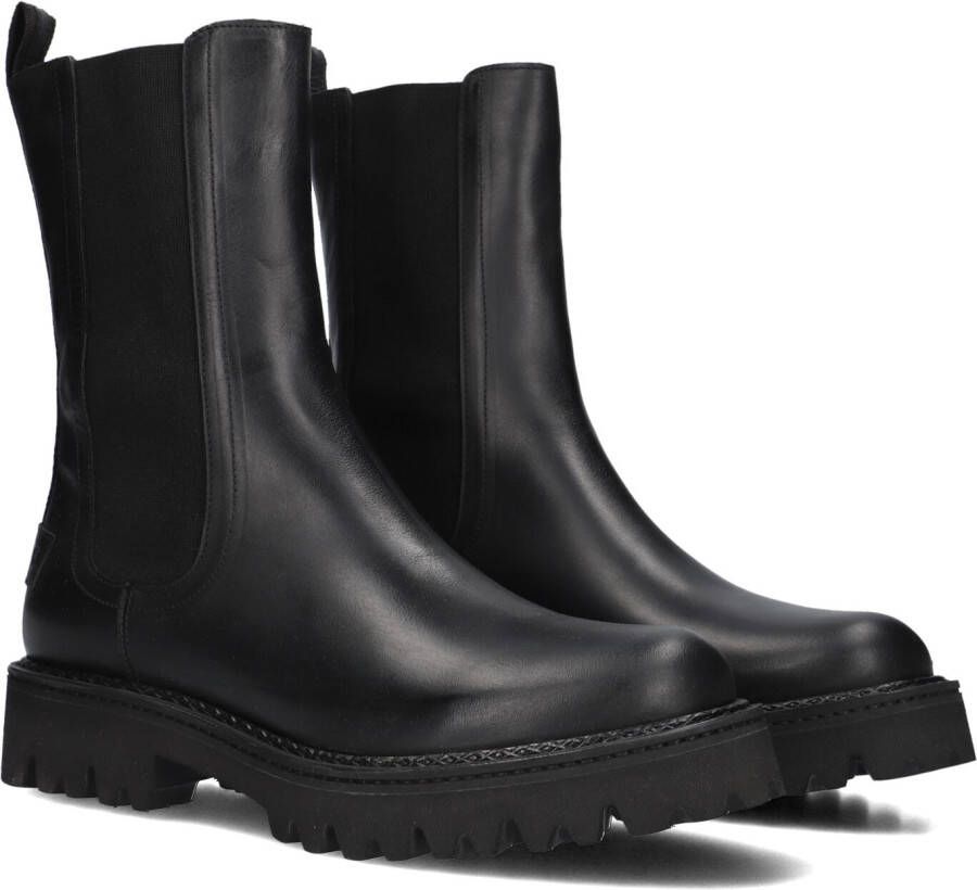 Shabbies Zwarte Leren Chelsea Boots Marjorie Shelly Black Dames