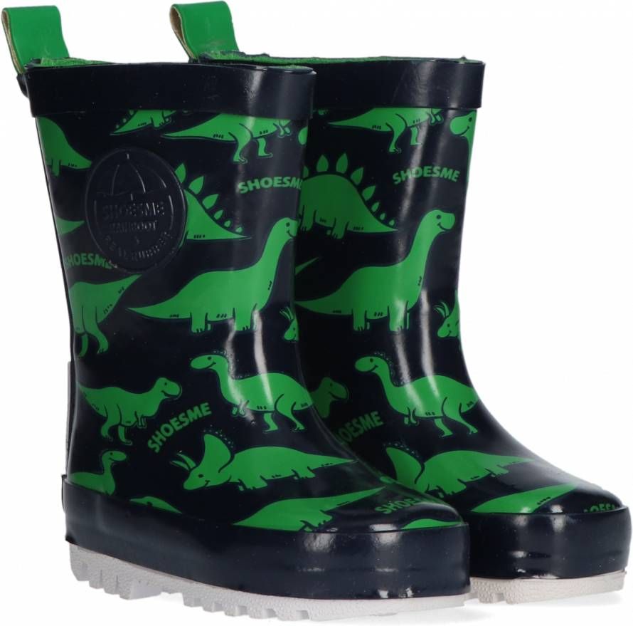 Shoesme regenlaarzen met print Groen Jongens Rubber Dierenprint 30