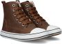 Shoesme On22w211 Hoge sneakers Leren Sneaker Cognac - Thumbnail 1