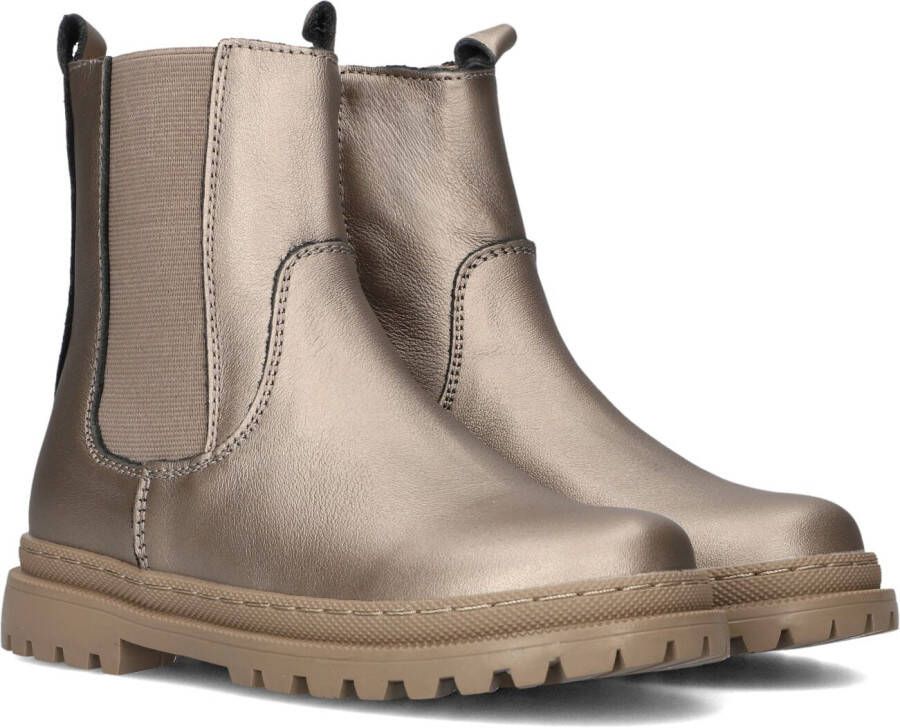 Shoesme leren chelsea boots champagne goud Meisjes Leer Effen 27