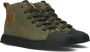 Shoesme SH22W036-B leren sneakers olijfgroen - Thumbnail 1