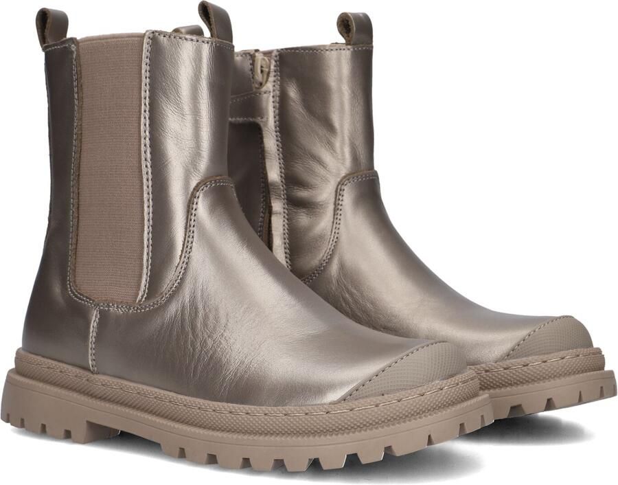 Shoesme leren chelsea boots champagne goud Meisjes Leer Effen 28