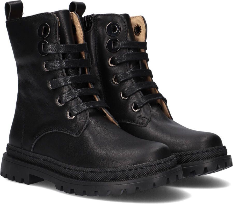 Shoesme Nt21w005 Veterboots Laarzen Met Veters Meisjes Kids Zwart