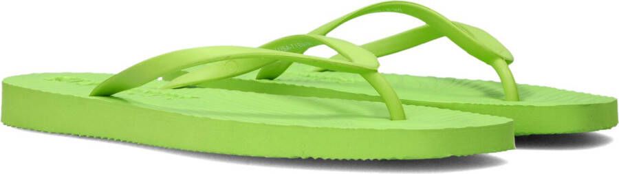 SLEEPERS Groene Teenslippers Tapered