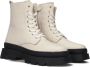 So Jamie Ch11138 Veterboots Laarzen Met Veters Meisjes Kids Beige - Thumbnail 1