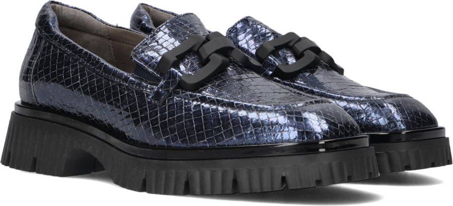 SOFTWAVES Loafers Dames 9.02.07 Maat: 37 5 Materiaal: Leer Kleur: Blauw