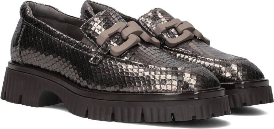 SOFTWAVES Loafers Dames 9.02.07 Maat: 38 Materiaal: Suède Kleur: Brons