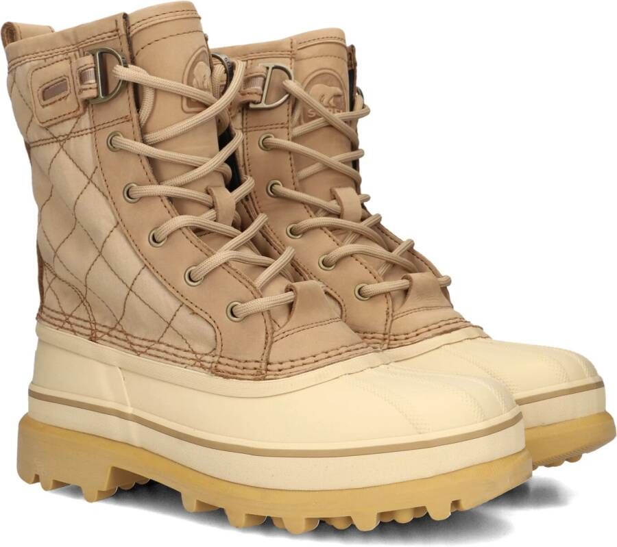 SOREL Veterboots Dames Caribou Royal Wp Dames Maat: 40 5 Materiaal: Rubber Kleur: Beige