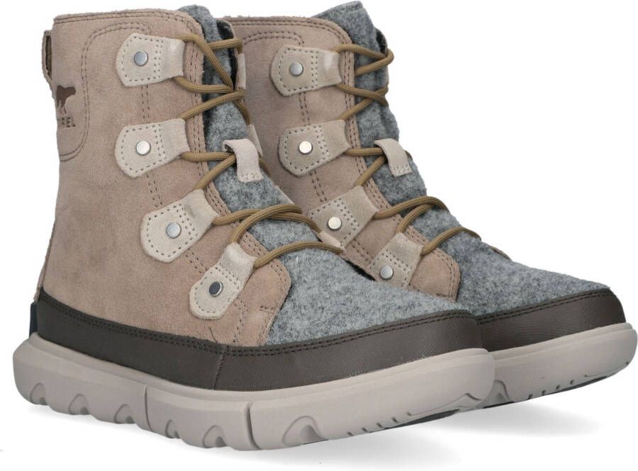 Sorel Taupe Waterdichte Enkellaarzen Explorer II Joan Beige Dames