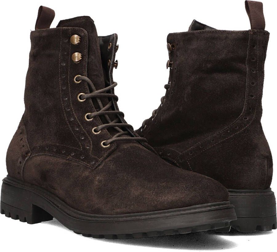 STEFANO LAURAN Veterboots Heren 3551 Maat: 41 Materiaal: Leer Kleur: Bruin