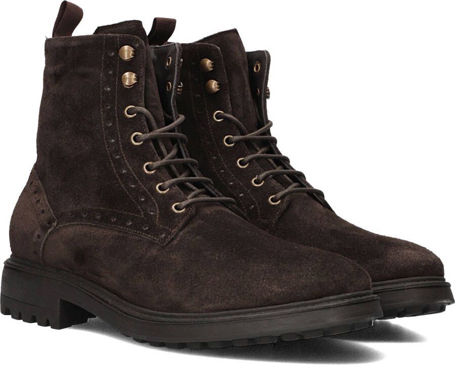 STEFANO LAURAN Veterboots Heren 3551 Maat: 44 Materiaal: Leer Kleur: Bruin