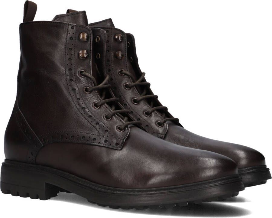 STEFANO LAURAN Veterboots Heren 3551 Maat: 46 Materiaal: Leer Kleur: Bruin