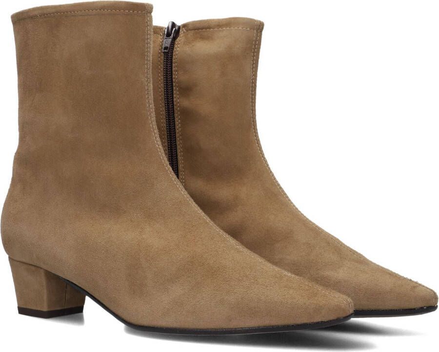 STEFANO LAURAN Enkellaarsjes Dames 010-292 Maat: 39 Materiaal: Suède Kleur: Taupe