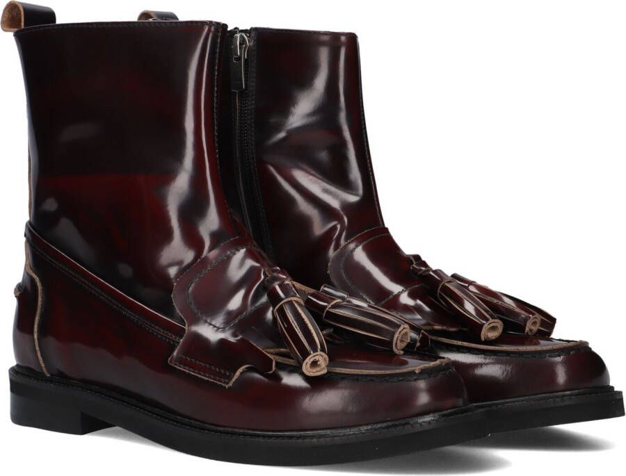 STEFANO LAURAN Enkellaarsjes Dames 12219 Maat: 38 Materiaal: Leer Kleur: Rood